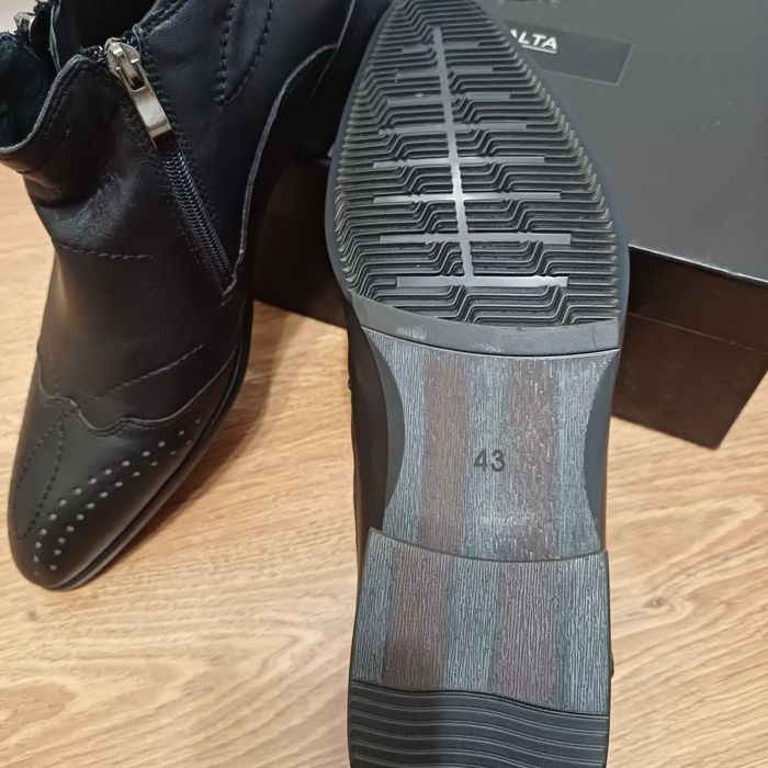 Мъжки официални боти естествена кожа