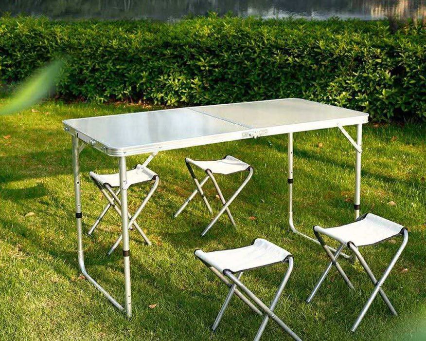 СУПЕР НАМАЛЕНИЕ Комплект Сгъваема Маса и Столове