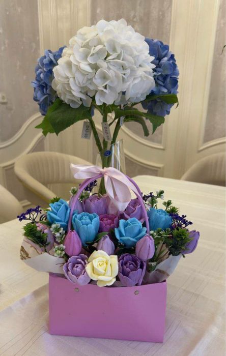 Карзина-букет из мыла