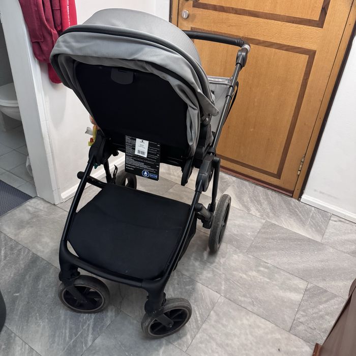 Комбинирана бебешка количка 2в1 Kikkaboo - Thea, Grey и Столче за кола