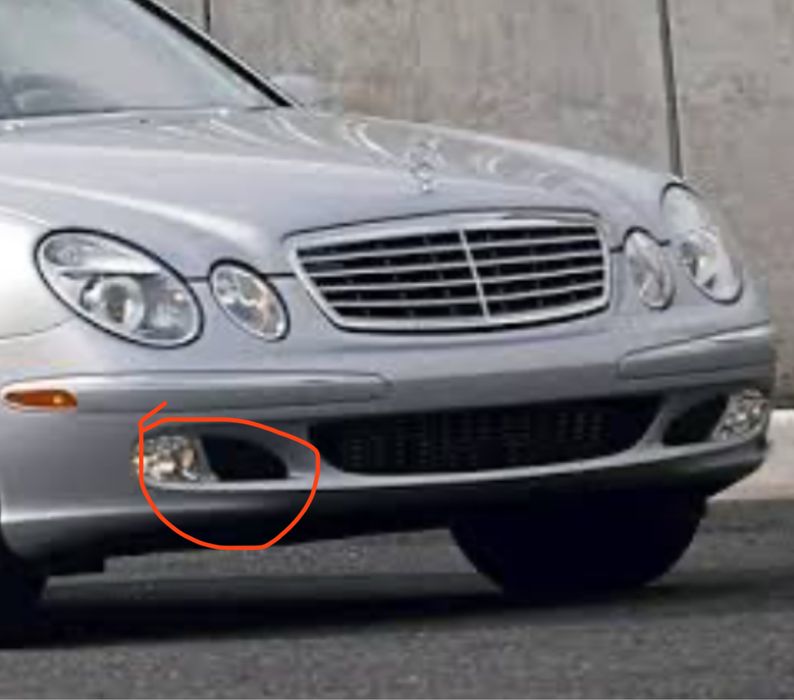 Заглушка крышка решетка в бампер w211