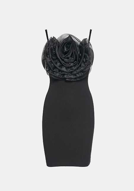 Къса Рокля LYNNE с детайл цвете