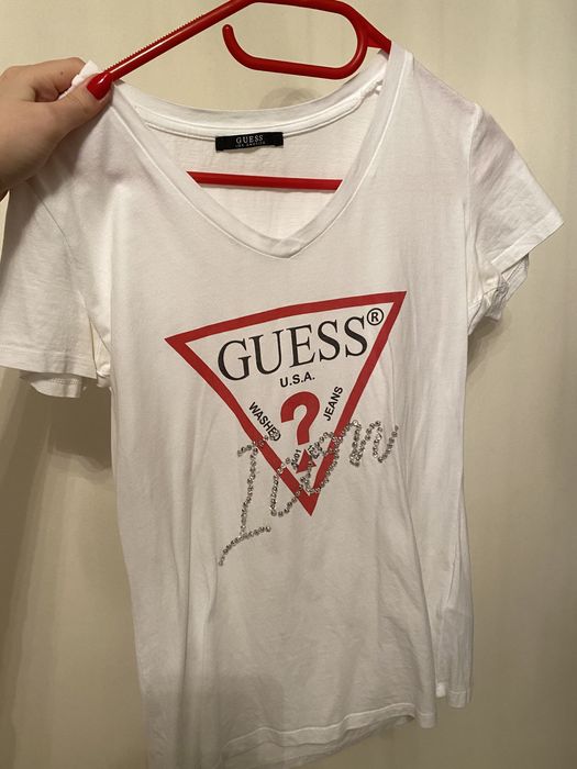Тениска guess бяла