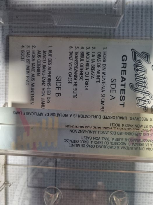 Casete audio Gheorghe Zamfir