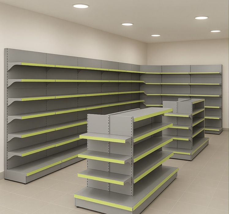 Металлические торговые стеллажи, Темир савдо полкалар, Витрина, Металл