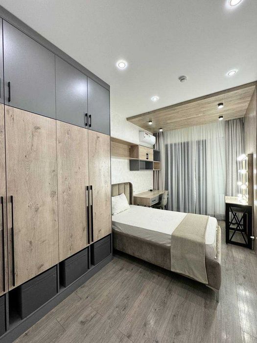 3-комнатная 94 м² с ремонтом и террасой. ЖК Akay City. Дархан. Премиум