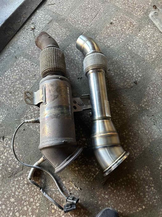 Downpipe Даунпайп BMW B58 G11 G30 F22 F30 40i 340ix RM motors 111118