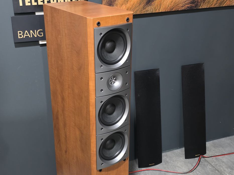 Boxe de podea PIONEER S-H510V, 100w, 8 ohm, 90 db, hifi stereo 3 way  4 speakers, cires