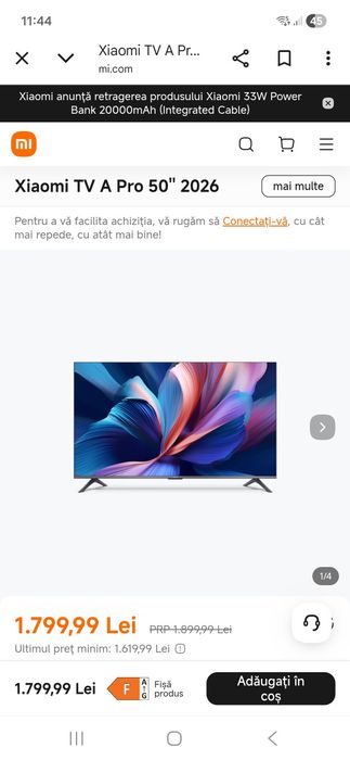 Tv nou cu garanție sigilat