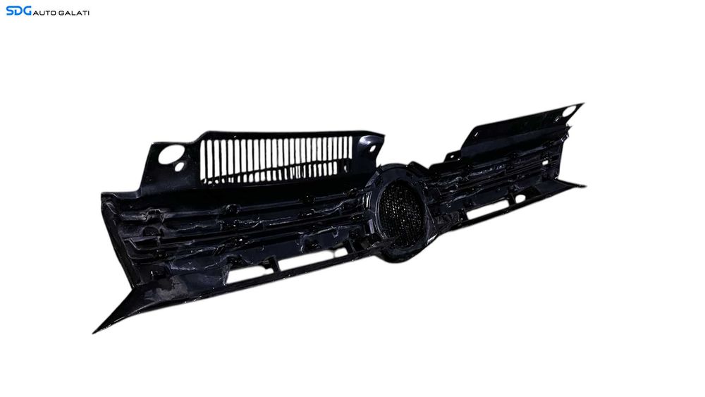 Grila Centrala cu Emblema Sigla de pe Bara Spoiler Fata Volkswagen Golf 6 2008 - 2013 Cod 5K0853653 5K0853651AF [L5345]