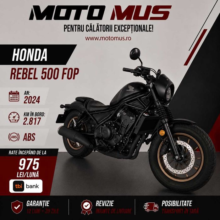 Motocicleta Honda Rebel 500 FOP ABS | H01157 | motomus.ro