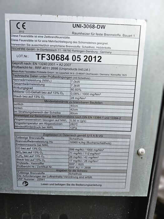 Semineu 7 KW/Import Germania