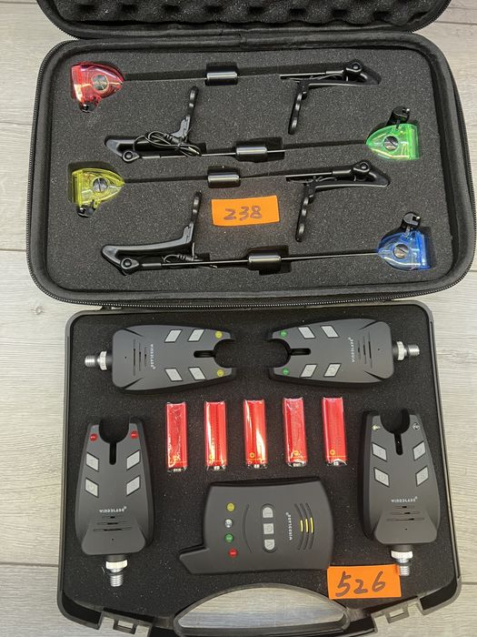 Set 4 avertizori cu stație WindBlade + Penar cu 4 Swingheri Wind Blade