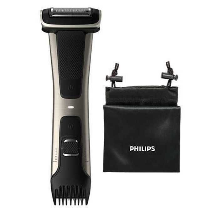 Тример Philips Bodygroom 7000 BG7025/15, 5 степени, 80 мин. време на работа за едно зареждане, черен