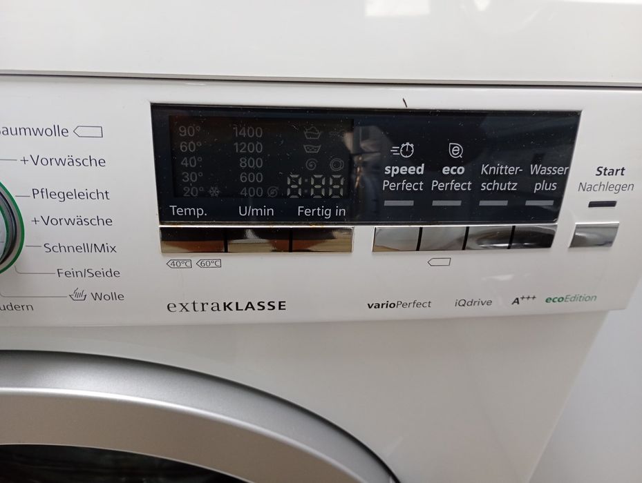 Като нова пералня Сименс Siemens Extra Klasse IQ Drive  A+++ 8кг 2 години гаранция!