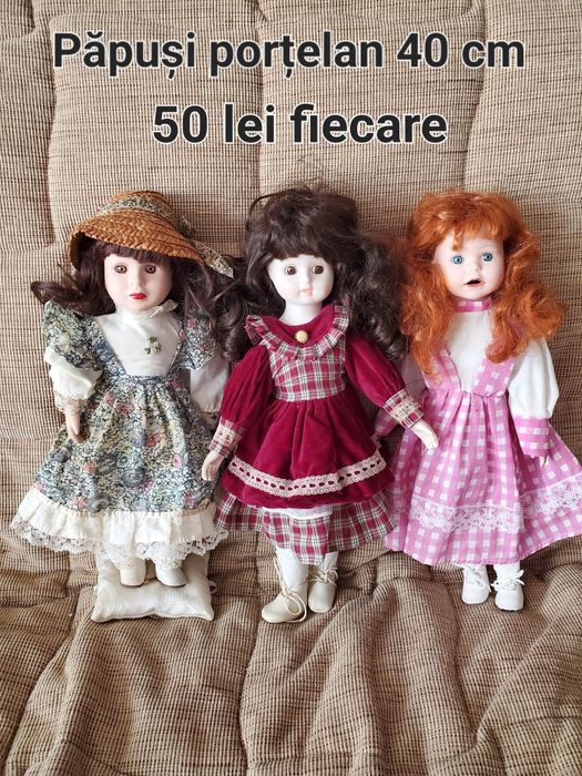 Păpuși porțelan 40/45 cm