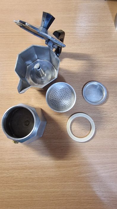 Filtrul de cafea, Bialetti, Moka Express, Aluminiu, 60 ml, Argintiu