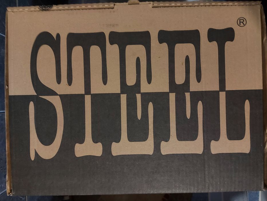 Bocanci festival rock/metal Steel originali 4 catarame, mărimea 41