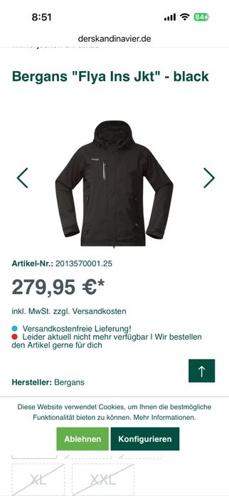 Зимно мъжко яке Bergans