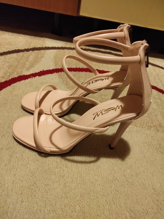 Sandale dama roz pudrat, mărimea 38