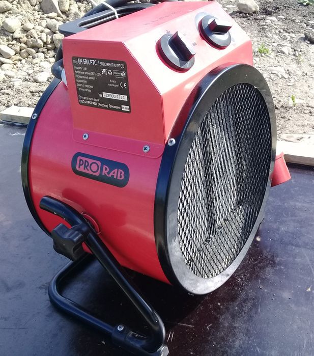 Тепловентилятор
Тепловентилятор  EH-5RA PTC PRORAB
 5кВт, 380В, 260к