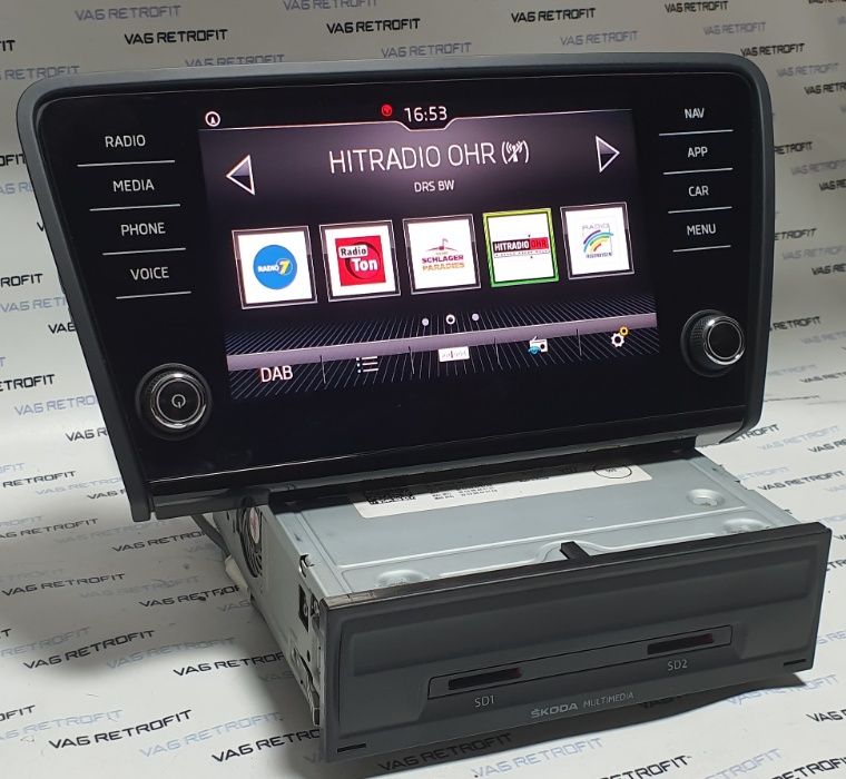 Navigatie MIB 2 SKODA Octavia 3 Fabia 3 Superb Kodiaq Karoq 5Q0035874C