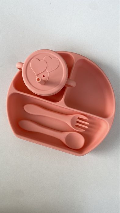 Силиконовая детская посуда