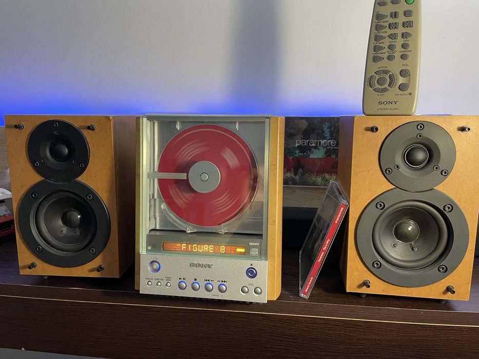 Bijuterie sony cmt ex1 + boxe + telecomanda