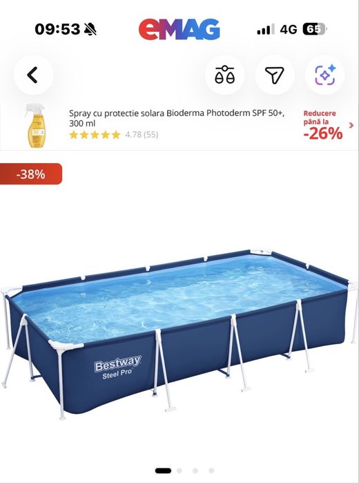 Vand piscina supraterana