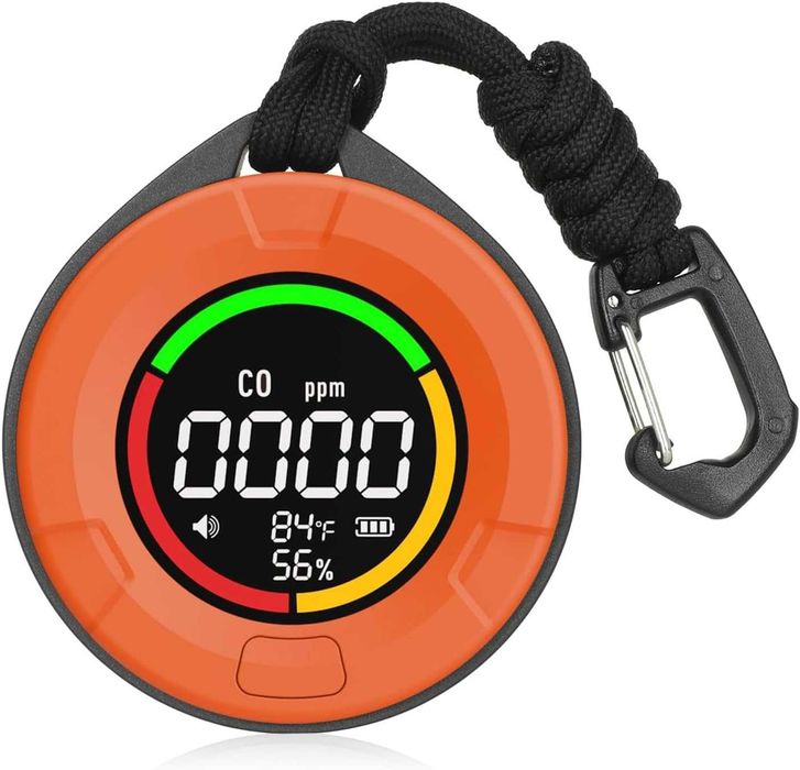 Detector portabil de monoxid de carbon PTH-10D,portocaliu,sigilat