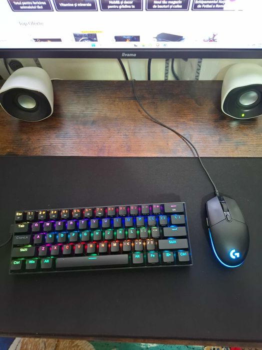 Setup PC Gaming Full – Calculator, Monitor, Birou, Scaun, Imprimantă