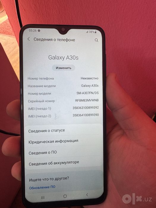 Samsung a30 s holati urtacha