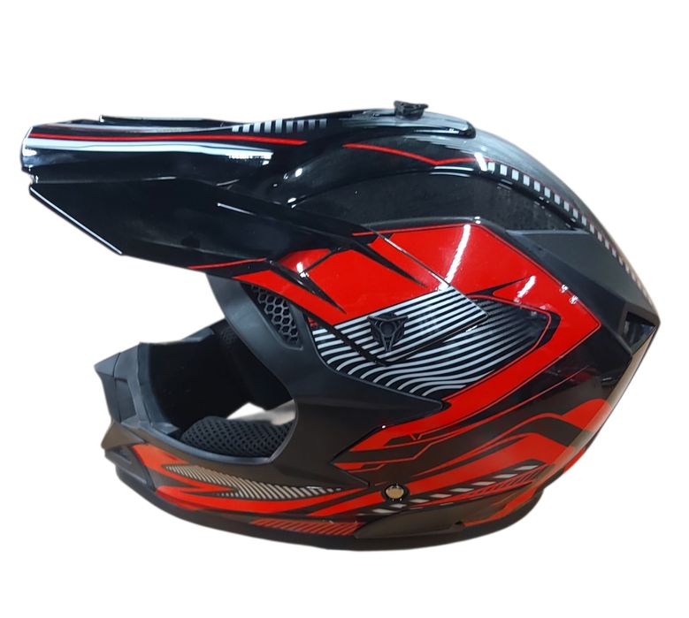 Мотокрос каска №3616 BLACK/RED XL размер