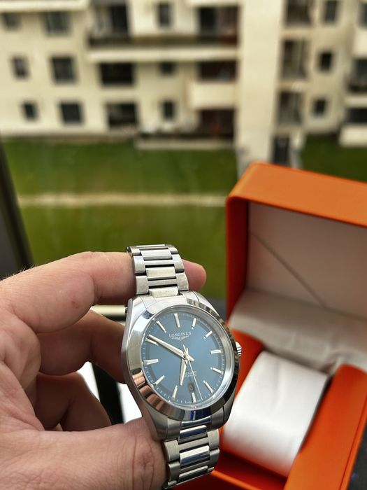 Ceas damă 34 mm Blue Automatic stil Longines Conquest – elegant, cadou femei