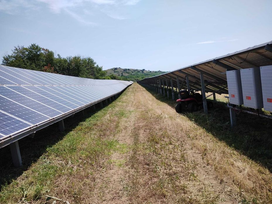 Косене на соларни централи