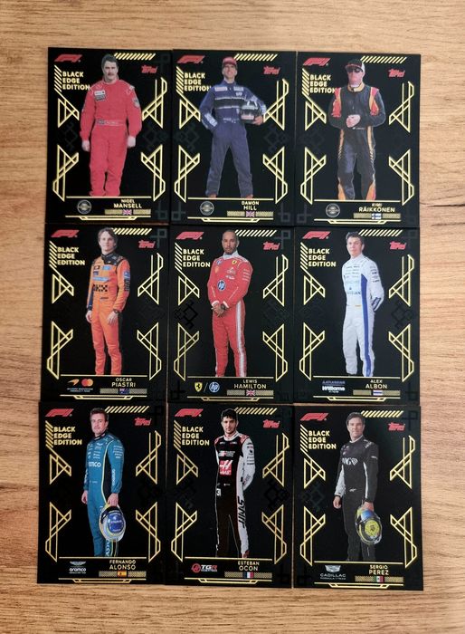 Set complet Cartonase  Black Edge Turbo Attax F1 2026 , Topps