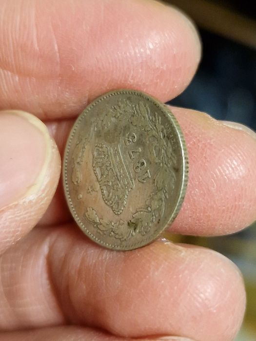 50 Bani 1873 - aUNC (de colecție cu detalii și luciu parțial)