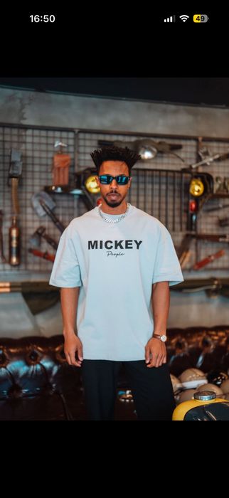 Tricou oversized streetwear Mickey-desing urban premium