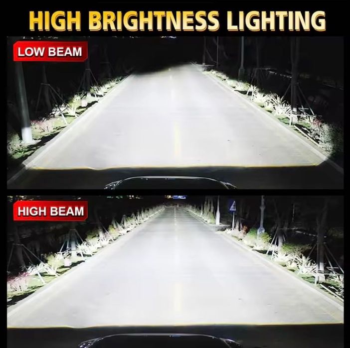 H7 led със лупа!