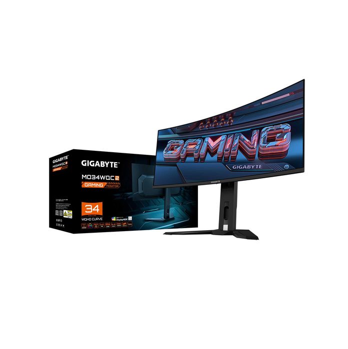 -Монитор Gigabyte - 34" MO34WQC2 EK QD-OLED 240hz UHD (3440 х 1440)