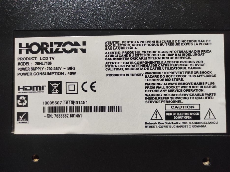 Smart tv Horizon 70 cm