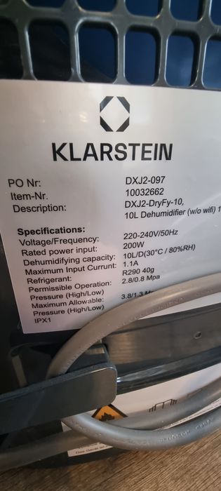 Влагоуловител Klarstein 10L