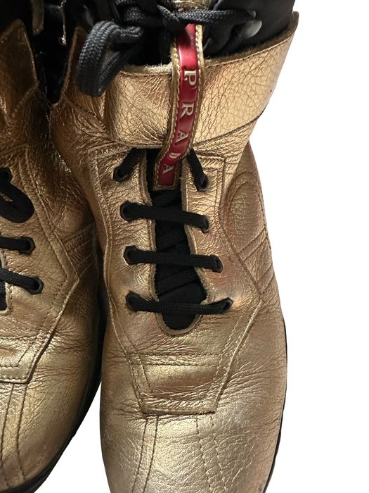 Кожаные ботинки PRADA