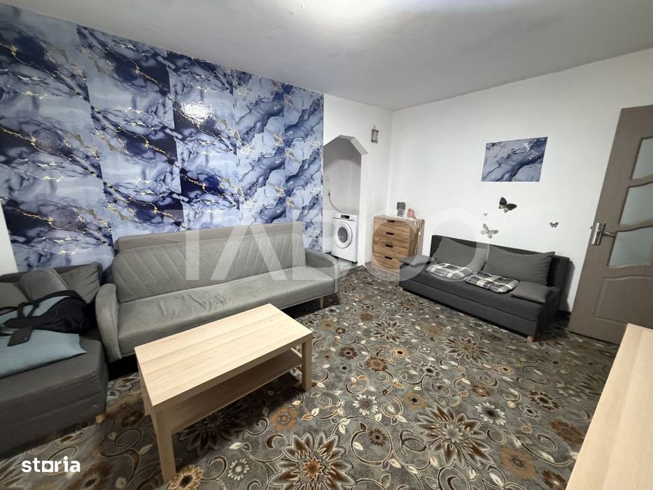 Apartament de inchiriat  2 camere semidecomandat etaj 4 mobilat utilat