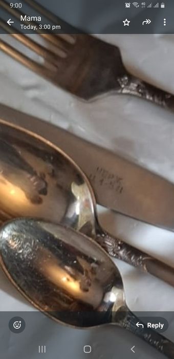 Set Complet 52 Tacâmuri Argintate ZiSh (URSS) - Melchior МНЦ - Model P