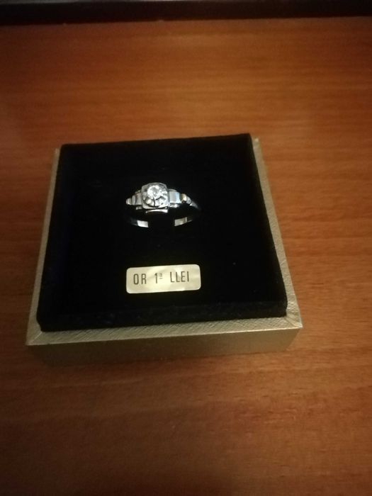 Inel aur, platina, diamant