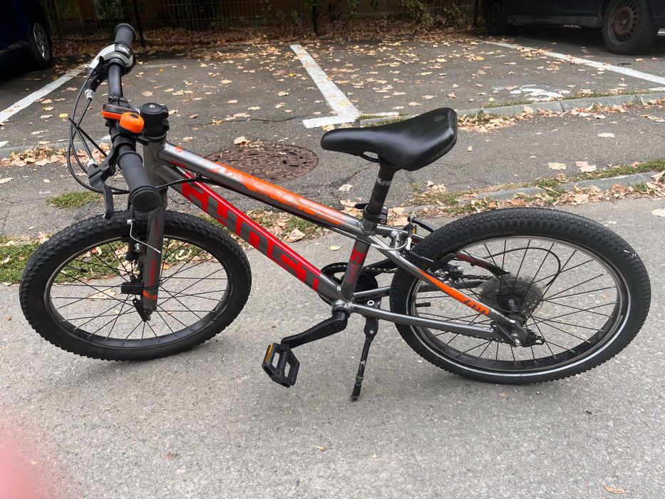 Bicicleta copii Ghost Kato 20" Essential silver/orange