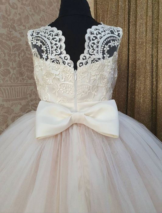 Официална бебешка рокля 80 см