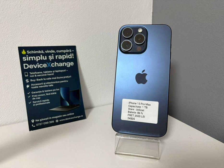 iPhone 15 Pro Max 1 TB SH * Garantie *Buy Back * deviceXchange