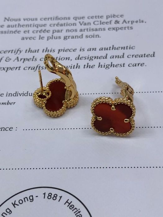 Серьги в стиле Van Cleef. Ван Клиф